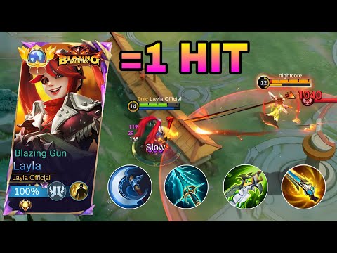 FINALLY!! TRY THIS NEW LAYLA HIGH CRIT DAMAGE 1 HIT BUILD 2025!! ( insane damage💀 ) - MLBB
