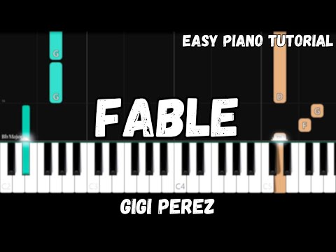 Gigi Perez - Fable (Easy Piano Tutorial)