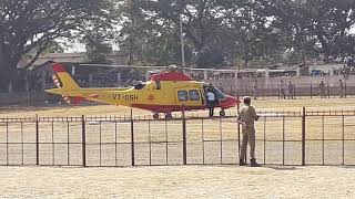 Odisha C.M Sri/Naveen Pattnaik Helicopter Takeoff From #Sambalpur