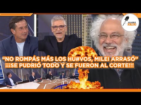 Recalde clashed with an anti-Milei leftist, shouting at each other; everything fell apart and the...