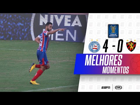 MASSACRE TRICOLOR COM GOLAÇOS! Melhores momentos de Bahia 4 x 0 Sport na Copa do Nordeste