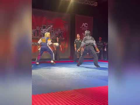 Ty Saint vs Zach Winder | Black Belt Martial Arts Point Fighting #amerikick #martialarts #karate 