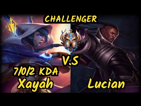 FNC Rekkles (XAYAH) vs LUCIAN - 7/0/2 KDA BOTTOM ADC CHALLENGER GAMEPLAY - EUW