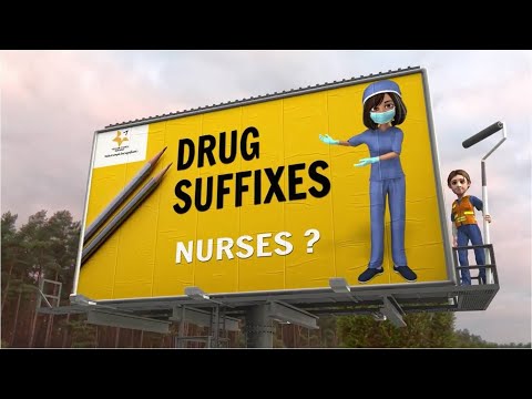 COMMON DRUG SUFFIXES FOR NURSES.