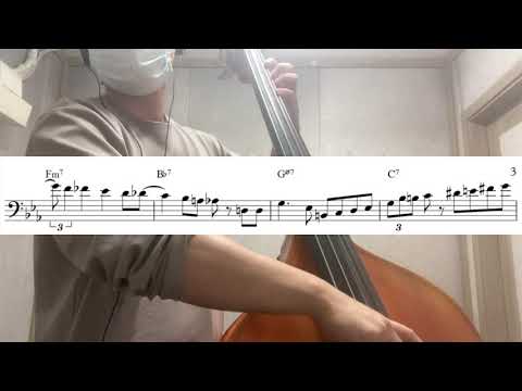 I'll Be Seeing You - Scott Colley Double Bass Line Cover.