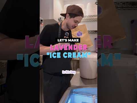 LAVENDER Ice Cream 🪻🍨 - you won't believe this flavor #dessert #lavender #icecream #behindthescenes