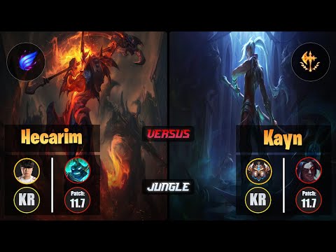 Clid HECARIM (Jungle) [Phase Rush] VS KAYN - Challenger KR Patch 11.7