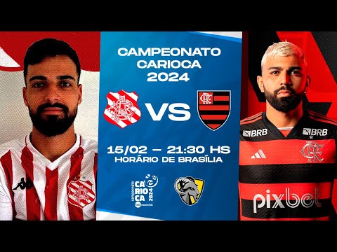 15/02/24 - 21h30 - FLAMENGO X BANGU | CAMPEONATO CARIOCA | AO VIVO