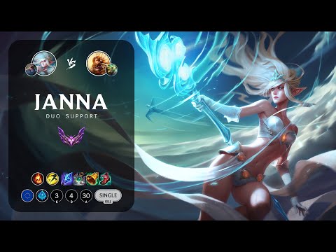 Janna Support vs Leona - EUW Master Patch 13.7