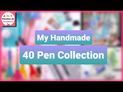 DIY Pen Decoration Ideas/ My Handmade 40 Pens collection / school supplies haul
