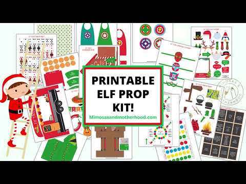 Printable Elf Props And Activities Bundle