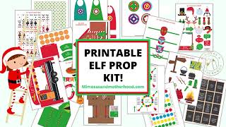 Printable Elf Props and Activities Bundle