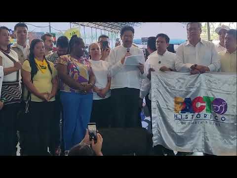 la visita de Iván Cepeda a Popayán, Diciembre 2025