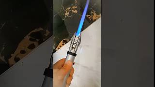 This jet flame lighter helps a lot on making campfire #campfire #lightsaber #lighter #starwars
