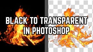 How To Change Black To Transparent PNG In Photoshop
