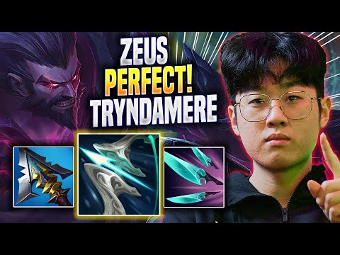 ZEUS PERFECT GAME WITH TRYNDAMERE! - T1 Zeus Plays Tryndamere TOP vs K'sante! | Season 2023