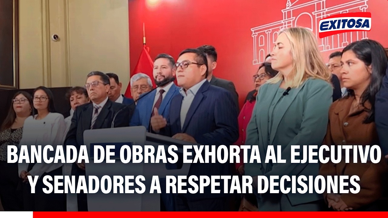 🔴🔵 Bancada de obras exporta al ejecutivo u Senadores a respetar decisiones de la Cámara de Diputados