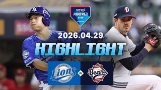 두산 vs 삼성