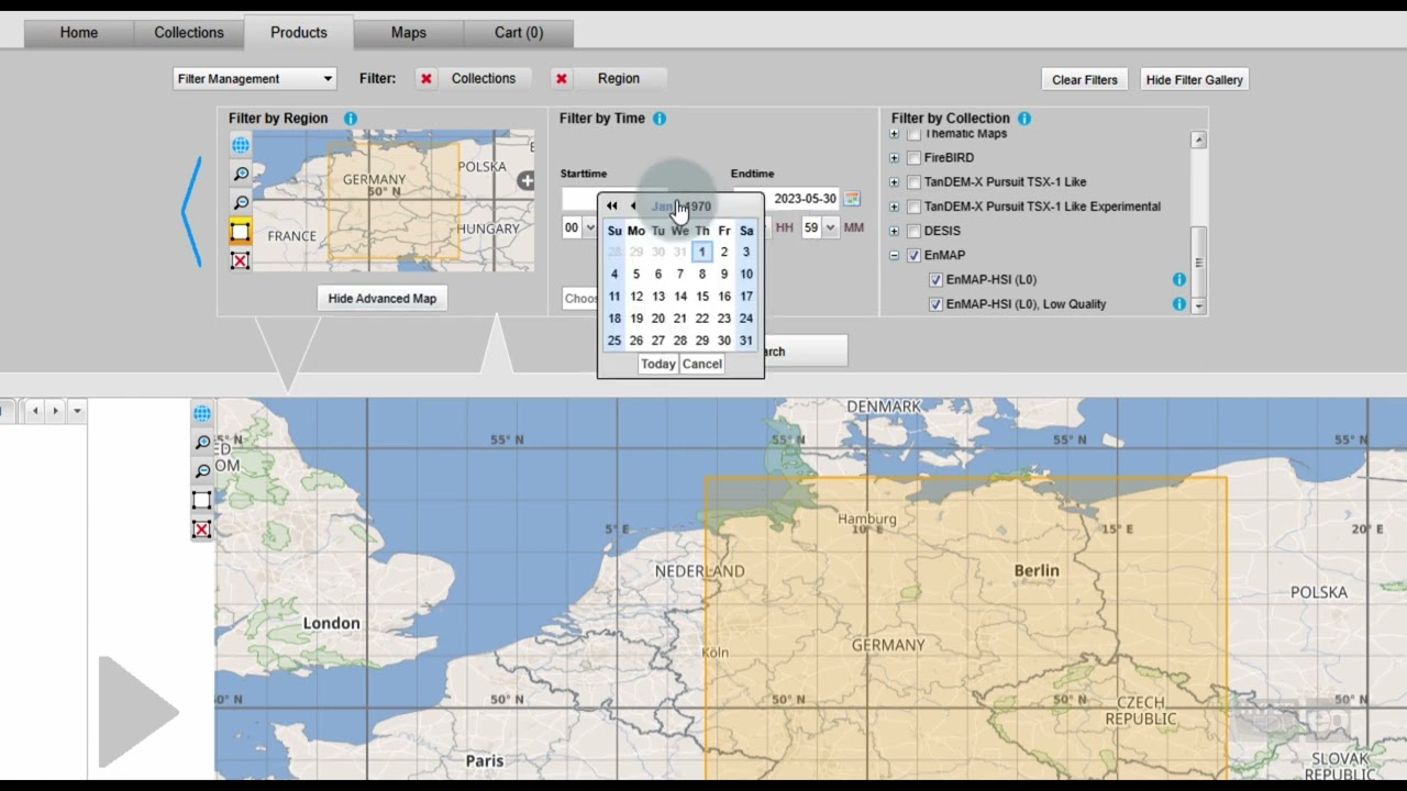 Preprocessing-08: The EOWEB GeoPortal (Course)