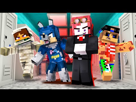 IL NOSTRO PRIMO GIORNO DI SCUOLA DA MOSTRI! - MINECRAFT