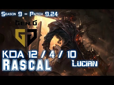 Gen Rascal LUCIAN vs GANGPLANK Top - Patch 9.24 KR Ranked