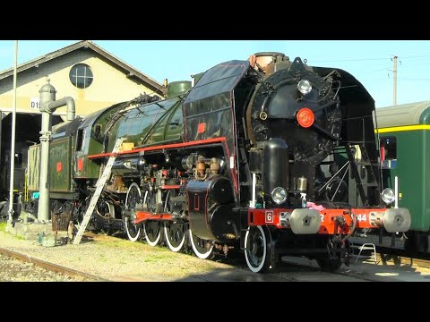 Firing-Up an Old STEEL GIANT | Oil Burning Steam Locomotive SNCF Mikado 141.R.1244