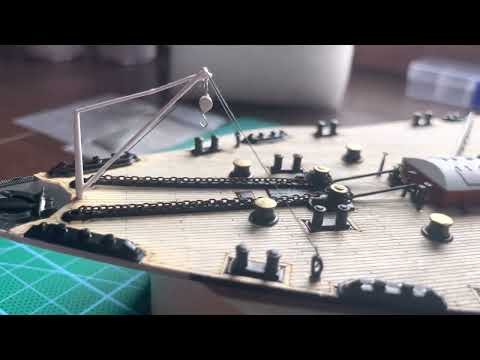 Titanic von Trumpeter 1:200 . Das erste Deck vorne sitzt 😊 bis auf nen kleinen feinschliff noch 🙈