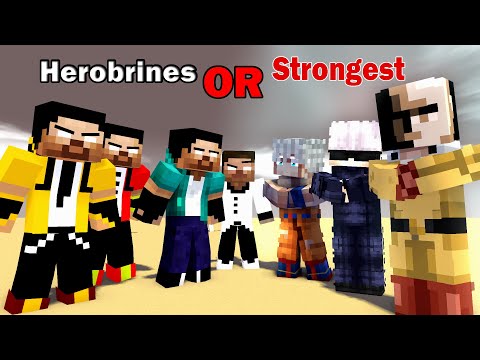Can Herobrines Won This Challenge? #minecraft #animation #challenge #games