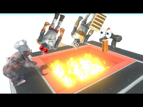 GORO'S PUNCH TRY TO THROW UNITS INTO THE CALDER  - ANIMAL REVOLT BATTLE SIMULATOR