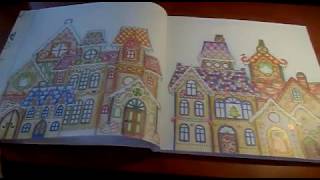 Completed Jahannas Christmas Vanoce Coloring Book