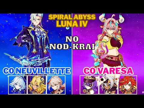 【NEW Spiral Abyss 6.3b】NO Nod-Krai? NO Problem! C0 Neuvillette Hypercarry & C0 Varesa Overload