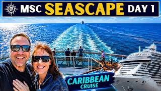 MSC Seascape Caribbean Cruise: Embarkation Day & Sail Away - Day 1 Vlog 🚢🌴