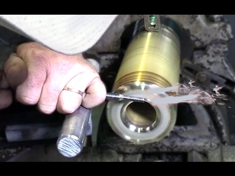 Building an historic brass cannon Ep 2 - hand shaping the barrel on my lathe