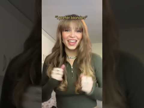 Jk if he prefers blondes, dye your hair black #blonde #hair