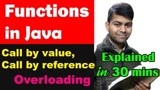 Download the video "Functions in Java | Call by value/reference | Function overloading | Important for 2023-24 Exams"
