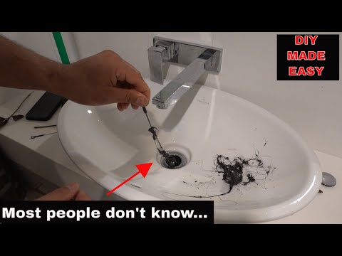 Unclog a blocked sink drain - 4 main ways