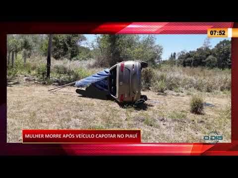Mulher morre apoÌs veiÌculo capotar no PiauiÌ 08 09 20