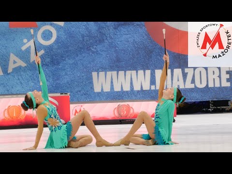 Mażoretki Serduszko Cieszyn  -duo trio baton Junior- / Bytom 2024