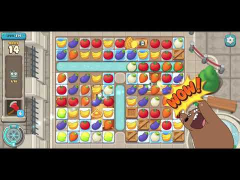 We Bare Bears Match3 Repairs Level 314 - No Boosters