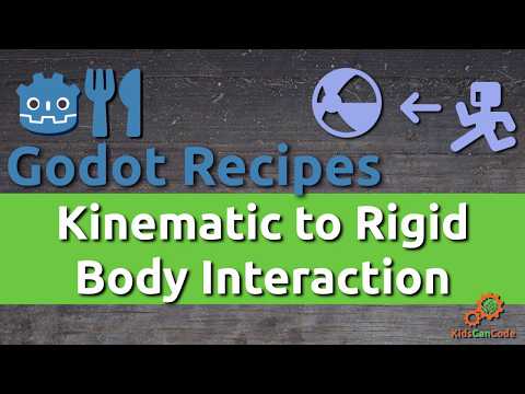 Godot 3: Kinematic to Rigid Body Interaction