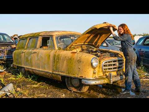 Thumbnail for ASMR Car Restoration | 1952 Nash Rambler Station Wagon Full Showroom Rebuild | 4K Cinematic POV by Automobile, video in, video, Car, Vehicle, vide, video i, Station wagon