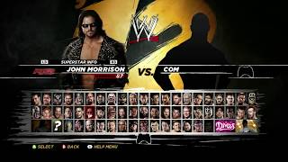 WWE 12 ROSTER+UNLOCKABLE/DLC CHARACTERS