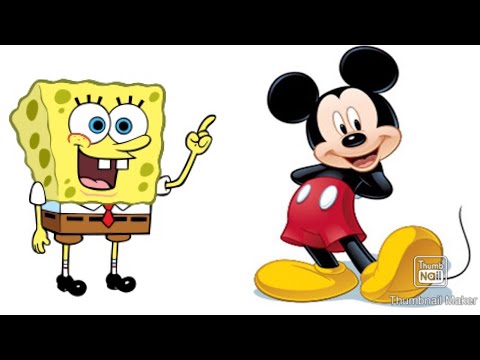 Spongebob vs Mickey Mouse  (remix cartoon beat box battles prediction)