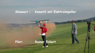 preview picture of video 'Komet2 Elektroimpeller beim Modellflugtag Dettingen'