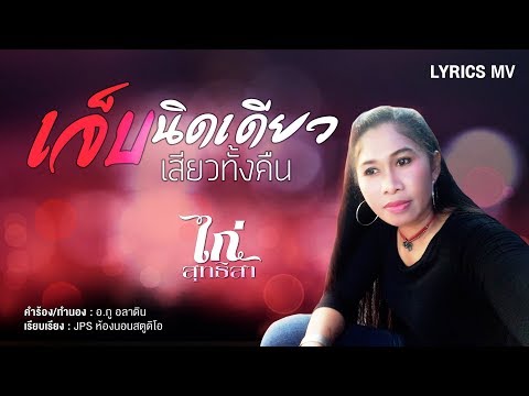 เจ็บนิดเดียวเสียวทั้งคืน - ไก่ สุทธิสา「Official Audio Lyrics 」
