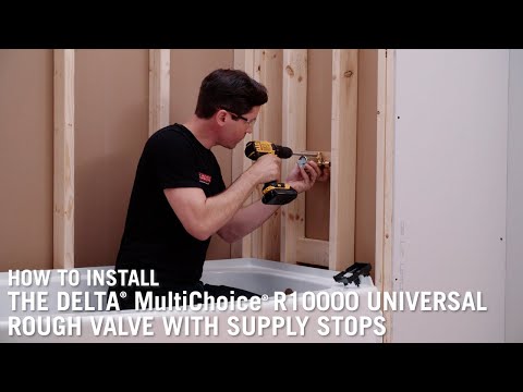 How to Install the Delta® MultiChoice® R10000 Universal Rough Valve with Supply Stops