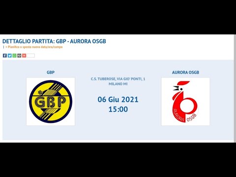 Aurora vs Gbp - 06/06/2021