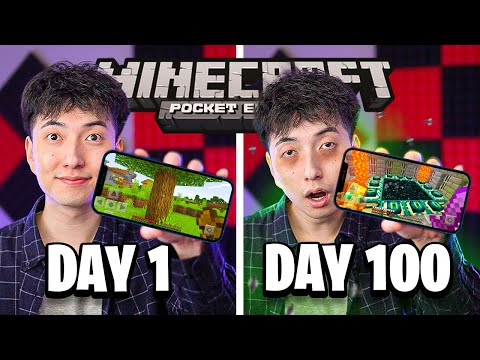I Survived 100 Days in Minecraft Pocket Edition