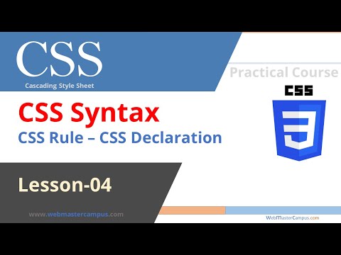 Css Syntax Css Rule Css Declaration