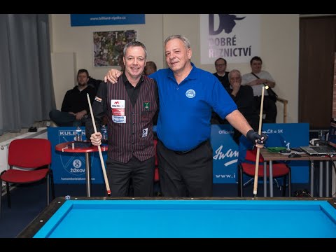 Czech 3-cushion league - 9th round Dick Jaspers v Ivo Gazdoš, Martin Boháč v Pavel Stareček